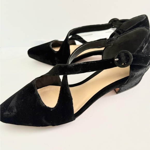 Alexandre Birman Florence Velvet Pump Strappy Kitten Heel Preppy Classic Size 37 - Picture 6 of 8